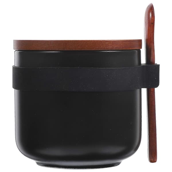 Ceramic Spice Storage Container Kitchen Spice Jar With Spoon And Lid Food Grade Ceramic Spice Jar