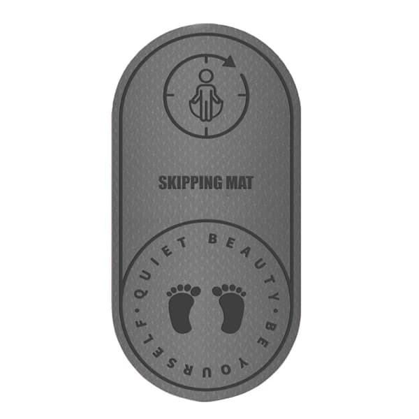 Sjippetovs træningsmåtte - 6mm/8mm fortykket lyddæmper