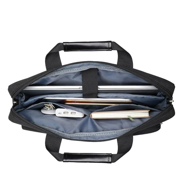 Protective Laptop Case 13 inch Laptop Sleeve, Open Bag with 2 Raised & 1 Flap & 1 Handle & Belt