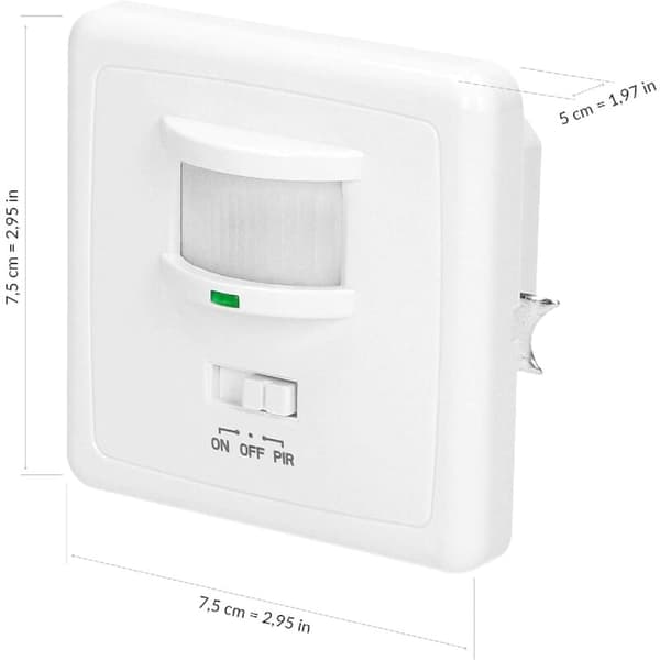 Motion Detector for Øfi60 Electrical Box Compatible with LED 1200W Max 3-Wire Installation and LED Compatible (Motion Detector)
