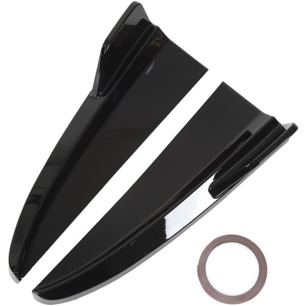 1 Pair Rear Bumper Lip Diffuser Rear Side Splitter Replacement for C-Class W205 C43 AMG-Line 2015-2021, Gloss Black