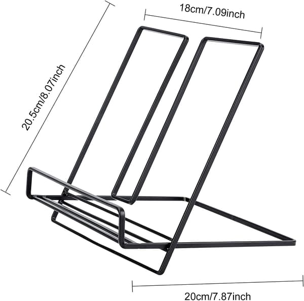 1 Stykke Sort Flad Hylde Displayhylde Skrivebordshylde Magasin