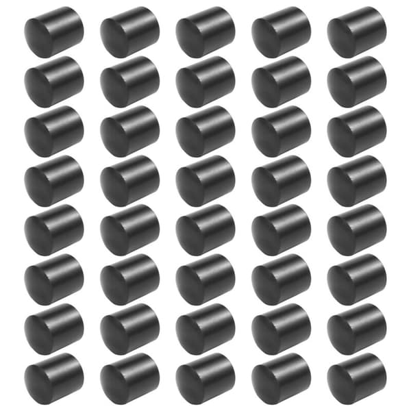 Rubber Plugs 40 pcs Black Rubber Hose, 10mm Tips
