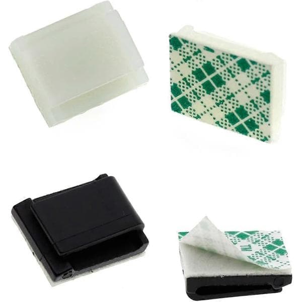 Practical and beautiful 30 pcs/lot self-adhesive cable holder, cable tie clip compatible with for attaching LED strip connector