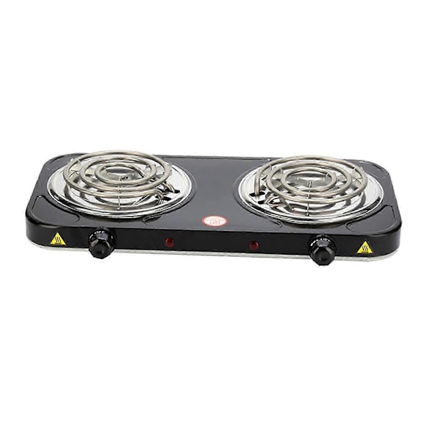 Bärbar Elektrisk Kokplatta med Indikatorlampor Praktisk Spis[YJD]-FS3- Double 2000W Black