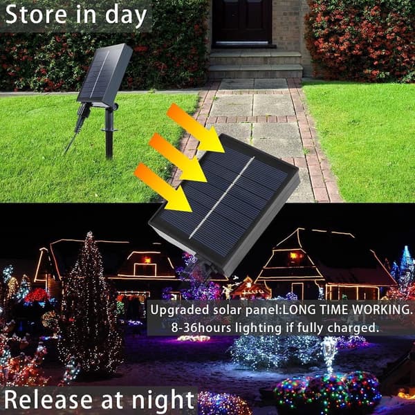 Solar Powered Net String Lights with Remote Control, Waterproof LED Decorative Lights for Garden, Patio, Party, Christmas, Warm White 4.9ft x 4.9ft 96 LED Blue Blue 4.9ft x 4.9ft 96 LED