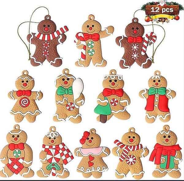 Gingerbread Man Ornaments for the Christmas Tree