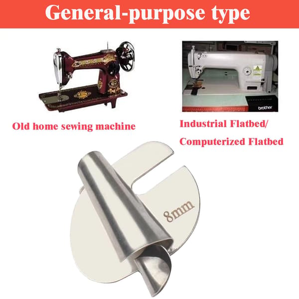 Delar Universal Symaskinsfållfot, [3-10mm] Rullfållpressarfot, Symaskinsbred Rullfållpressarfot