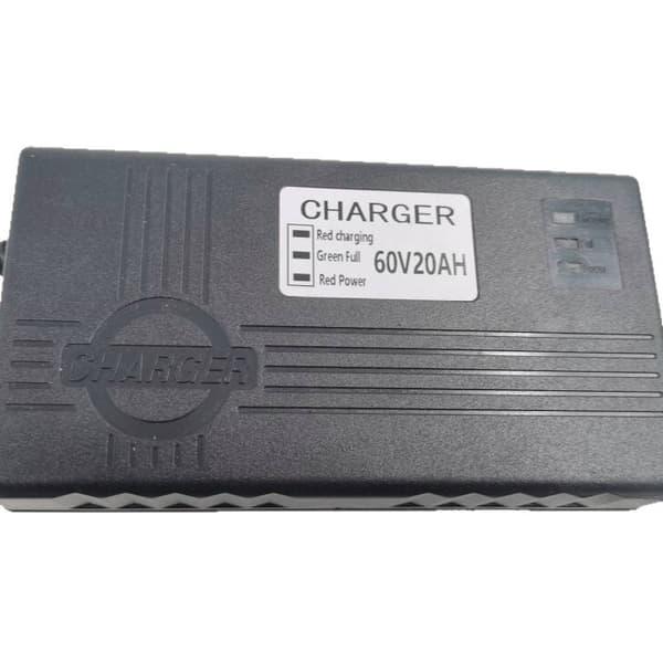 60V 20Ah Motorcykel Batterilader til Elcykler - 3 LED-Display