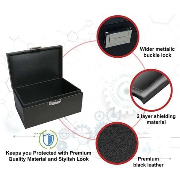 Extra Large Faraday Box for Car Keys RFID Anti-Theft Box for Car Security Key Storage Box.