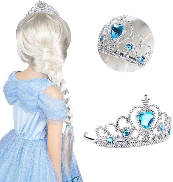 Julefest Cosplay-sett for jenter - Inkluderer krone og tryllestav