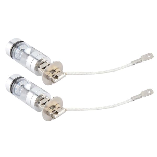 2x H3 6000K Blå 100W LED-frontlyspærer Kit Tåkelys Bilkjørelys