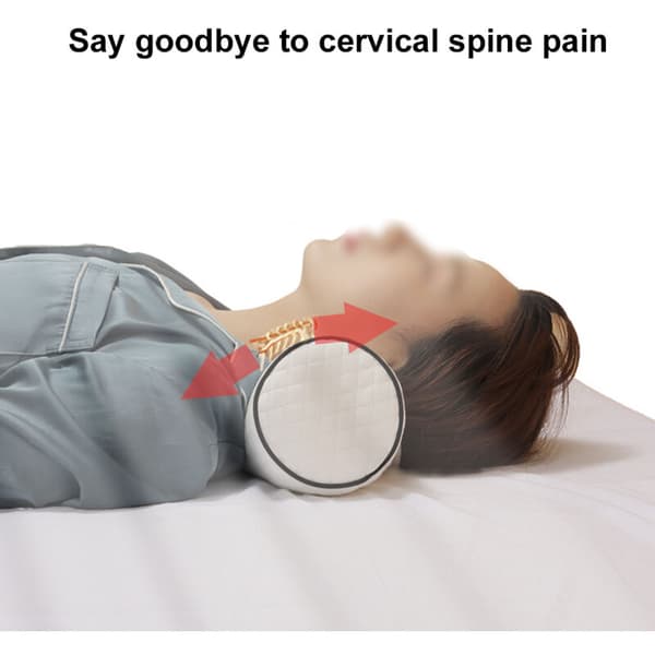 Soft Roll Pillow - Memory Foam Cylindrical Pillows for Back Pain