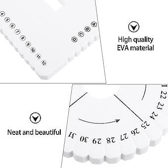 2 PCS Bracelet Bead Plate Round Disc Braiding Disc Kit Beads ( )