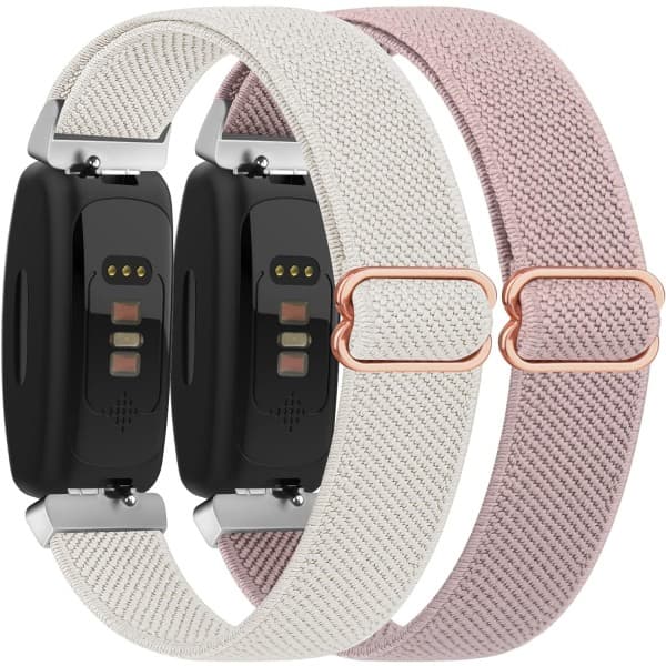 Elastiske stropper for Fitbit Inspire 2 - 3-pakning med elastiske armbånd