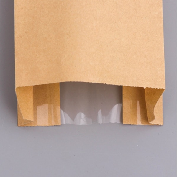 10 x Kraftpapir Matposer Kaker Godteri Brød Frukt Grønnsaker Poser - 120*50*240mm