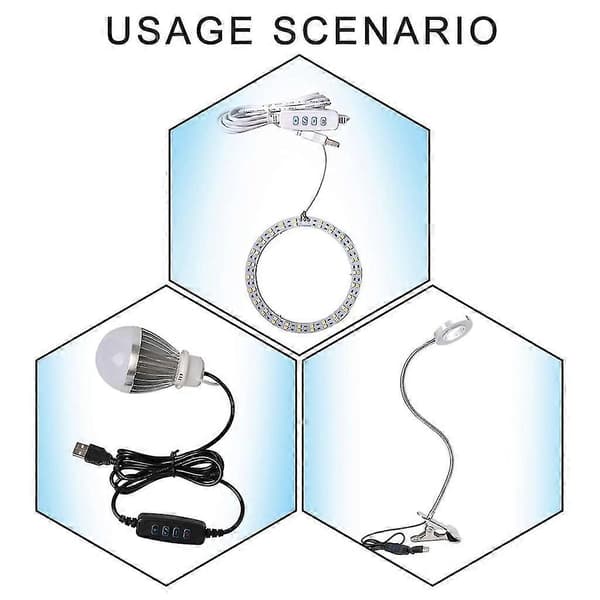 Dc5v Led Dæmpning Farvematchende Forlængerkabel Led Dimmer Til Led Lampe Hvid White