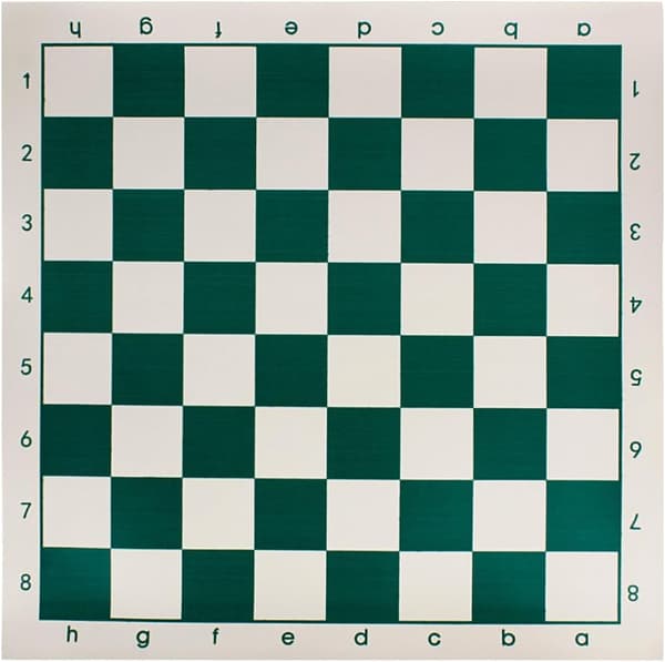 Shakkipeli rullattava lauta (vihreä, 35x35cm)