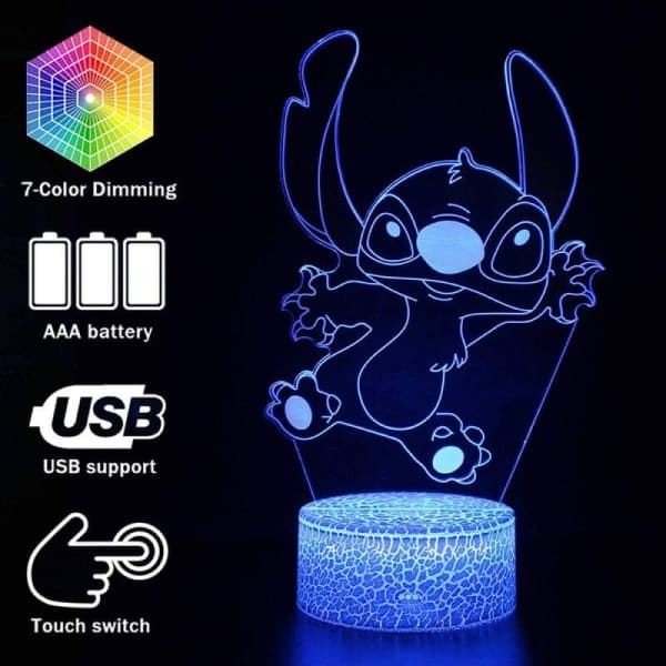 3D LED-lampe glød natlamper symodel LED-lampe børneværelse