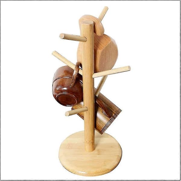 Koppholder i bambu, koppholder, koppholder for hjemmekjøkken