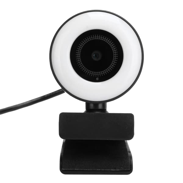 Webcam with Built-in Microphone and Light for Live Streaming, Video Conferencing, and Computer Accessories 1080P