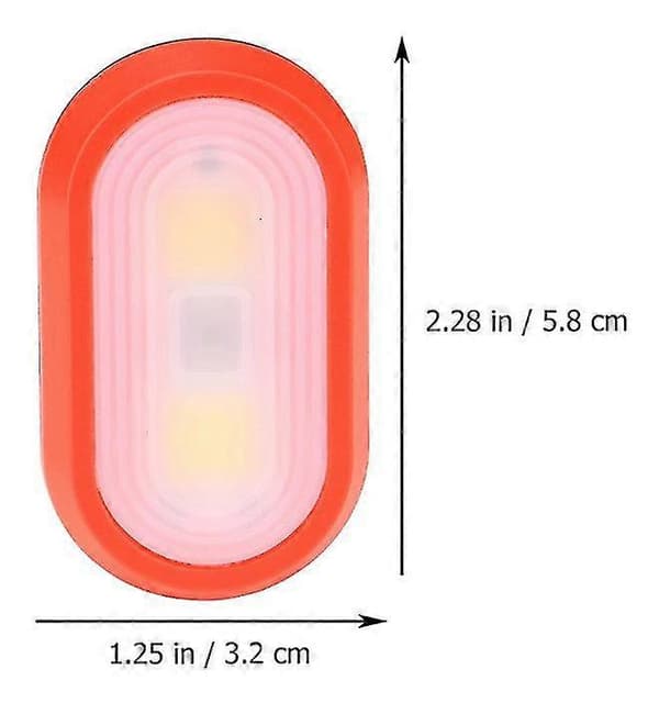 Yaju Outdoor Camping Riding Portable Climbing Lamp Mini Cob Keychain Lamp Small Work Light Creative Gift (2pcs)