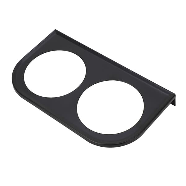 2-huls panelmåler 2‑1/16 tommer 52MM Universal metal bilmåler montering Instrumentbræt sort