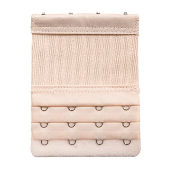 20-pakning elastiske BH-forlengere beige 4 kroker