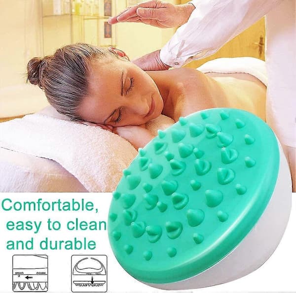 Cellulite Massage Brush Body Massage, Soft Silicone Teeth Five Element Meridian Brush