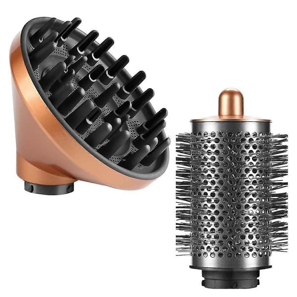 Diffuser & Large Round Volumizing Brush Attachment Compatible with HS05, HS01 - Perfect Beauty Gift