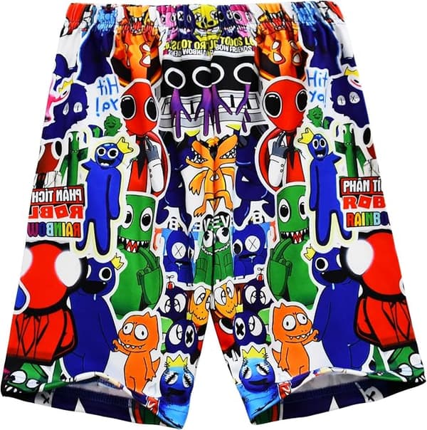 Gutter Pyjamas Sett Regnbuevenner Barn Kortarmet Todelt Pyjamas Størrelse 6-7 År Nattøy For Gutter