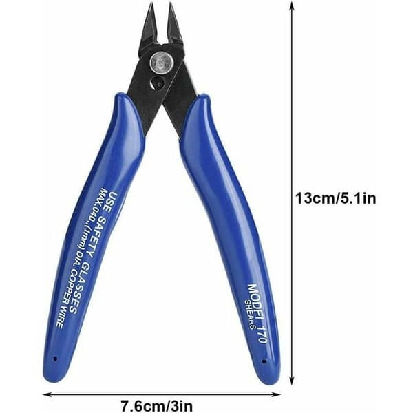 PLATO170 Spring-Loaded Electrical Wire Cutters for 3D Printers, Jewelry Making Cutting Pliers