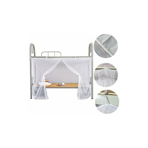 Mosquito Net 1.5x2m Fine Hole College Dorm White Bunk Bed