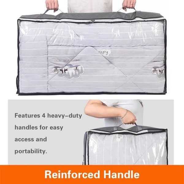 Garment Bag - HAUTSTORE - 3 pcs - Foldable 75L - 100 x 50 x 15 cm - Gray[DB] Gray Gray