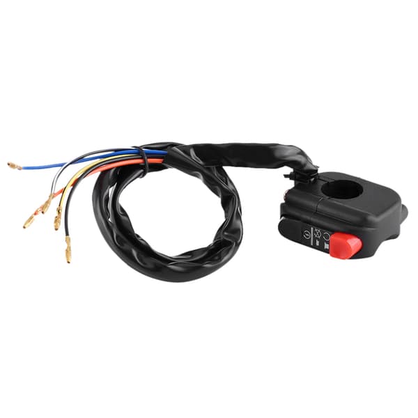7/8 inch Motorcycle Handlebar Mounted On Off Kill Switch with Connecting Wires
