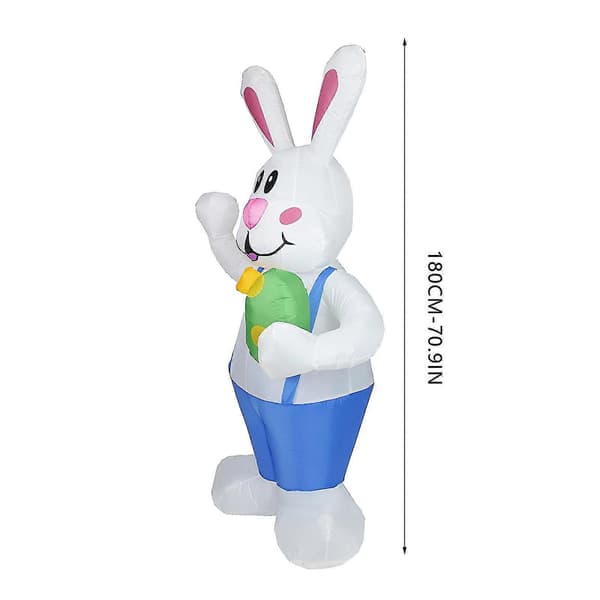 Easter Inflatable Standing Rabbit Inflatable Model Luminous Holiday Decoration