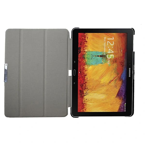 (Musta) Nahkakotelo Samsung Note 10.1 2014 Edition - -,A