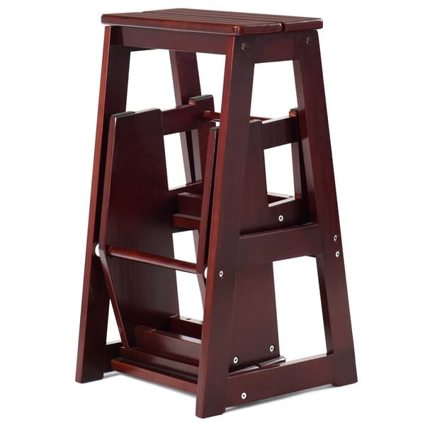 Chair Ladder Stepladder Chair Stool Ladder Step Chair Step Stool Folding Step Ladder 3 Step Brown