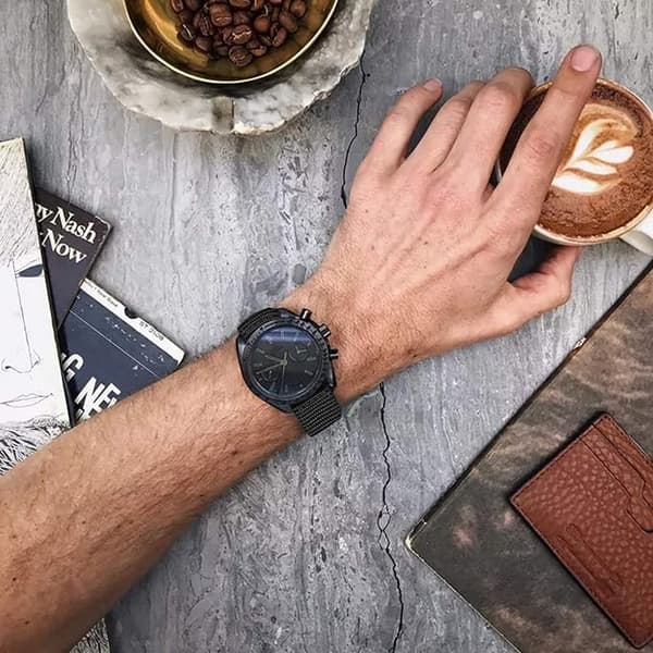 Nylon Armbånd Canvas Erstatningsarmbånd Militær Hær Menn Kvinner - 22mm Rustfritt Stål Sølv Spenne Armbånd