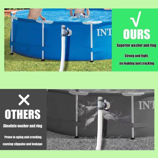Gummipakninger til Intex poolstolper, 2-pak