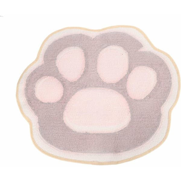 Kattepote Flocking Absorberende Måtte Dørmåtte Køkken Badeværelsesmåtte Skridsikker Absorberende Badeværelsesgulvmåtte Grå
