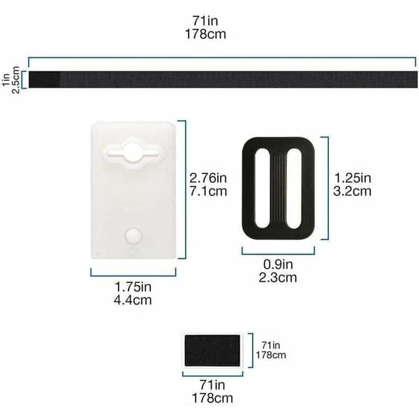 Pool Solar Cover Strap Kit - 8 stropper til solafdækning til pool - Kompatibel med de fleste mærker - Størrelse: 8 dele