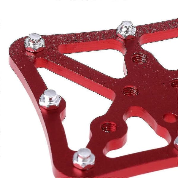 Sykling Metall Clipless Sykkelpedal Adapter Plattform For Spd Rød Red