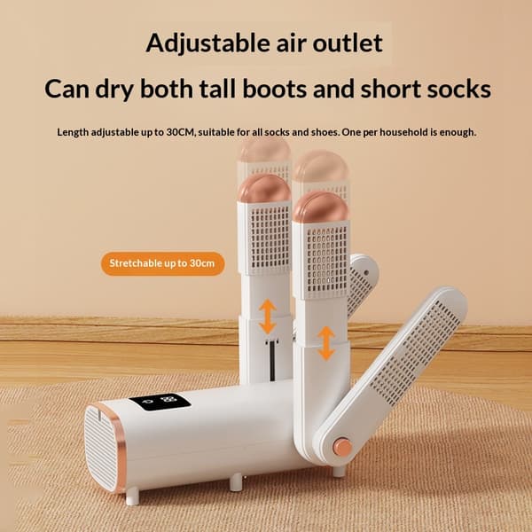Boot dryer for work boots, shoe dryer with hot air fan