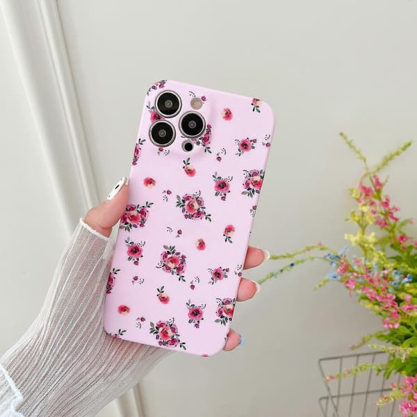 Blomstrete TPU-deksel for iPhone 13