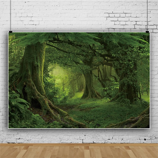 Grøn Plante Botanisk Gobelin Vægophæng Æstetiske Gobeliner til Soveværelse Kollegieværelse Stue (150 * 150cm)
