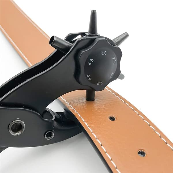 Lærhullstans, Lærhullstans for Lærbeltespenner Diameter: 4,5/4/3,5/3/2,5/2mm