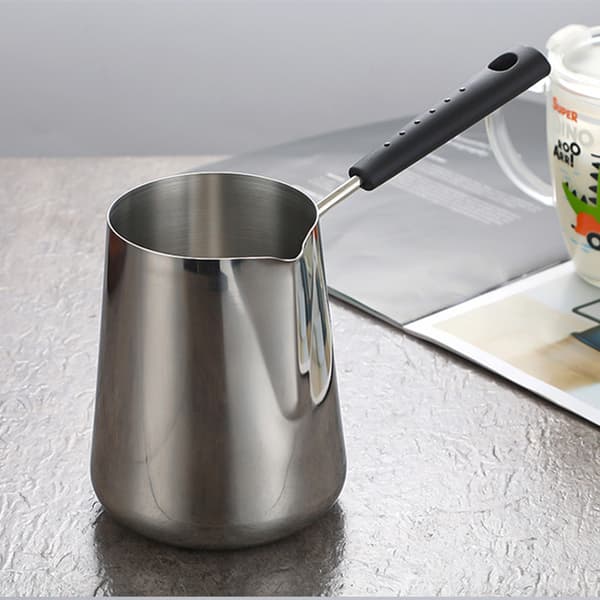 Mælkesmørvarmer, tyrkisk kaffekande, chokoladesmeltepande, kaffebrygger til ahornsirup
