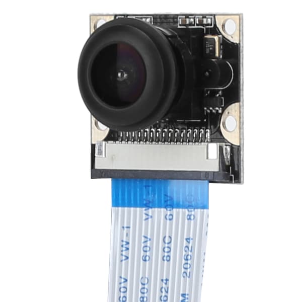 Mini Night Vision Camera for Raspberry Pi 4B 3B 2B - 1080P 5MP, 130° Fish Eye