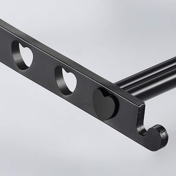 Kläder Väggmonterad Hopfällbar Graders Rotation för Sovrum Vardagsrum Balkong Badrum Aluminiumlegering